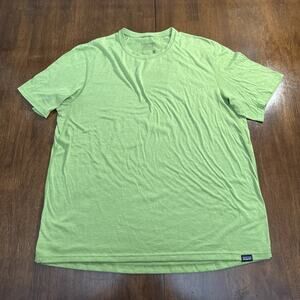 Patagonia Capilene Cool Trail Tshirt Green Men’s Large Performance